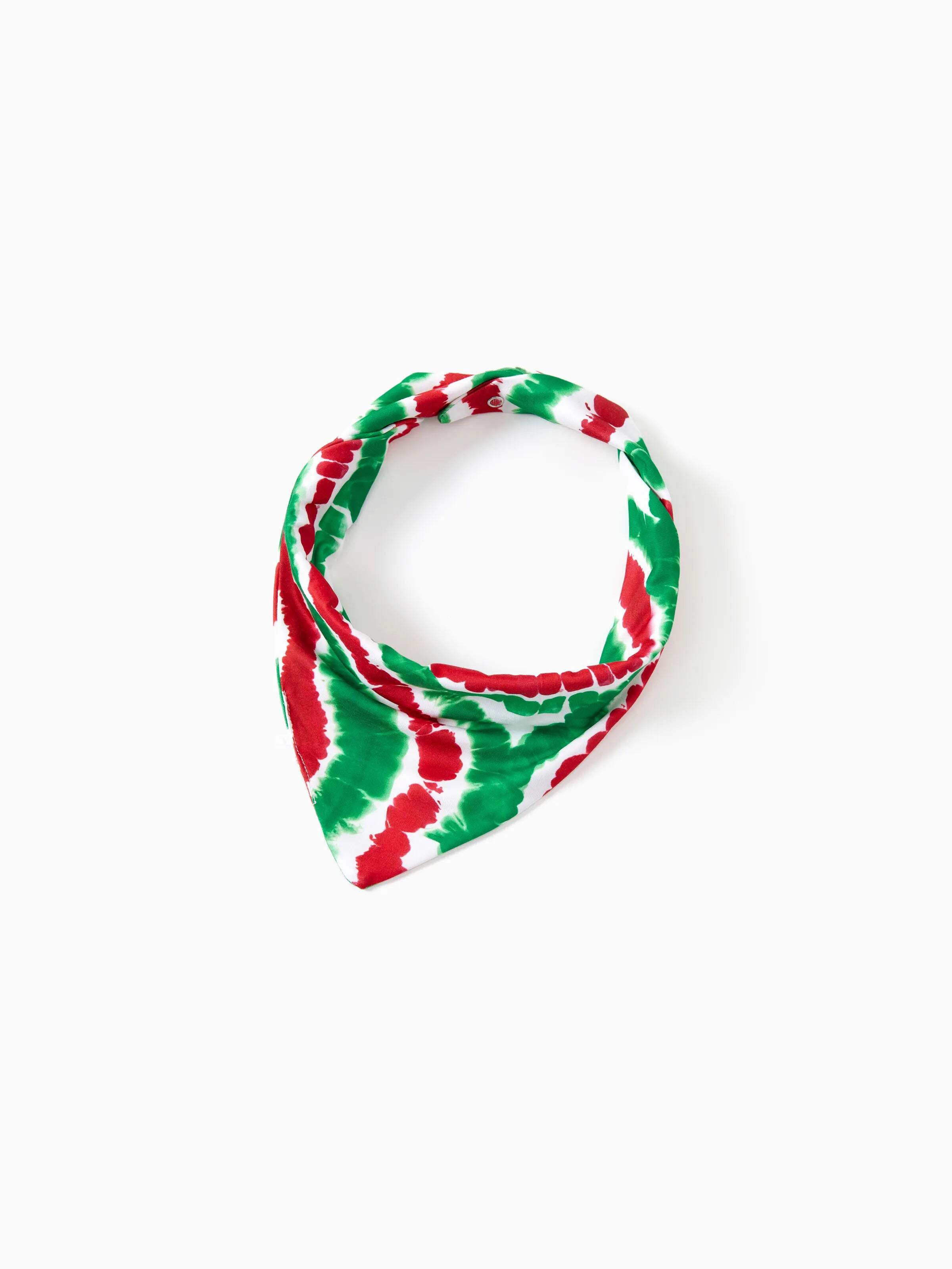 Christmas Family Red&Green Tie-Dye Gingerbread Man Pajamas Sets with Christmas Socks MultiColour