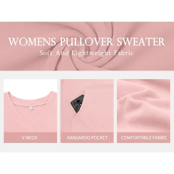 Women's Hoodless V-neck Sweatshirt