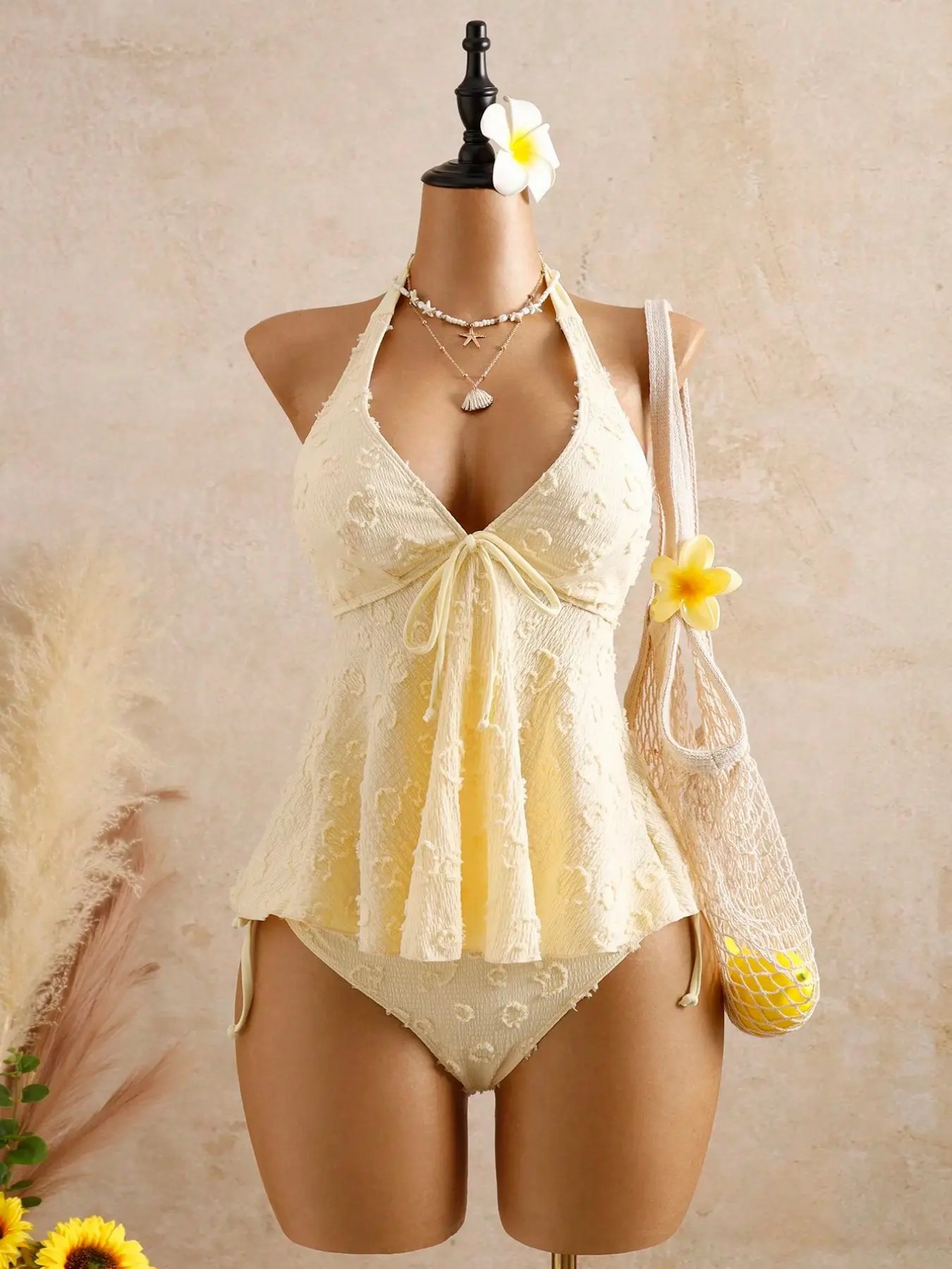 Women's Fashion Tankini Swimsuit, Stylish Two-Piece Swimwear