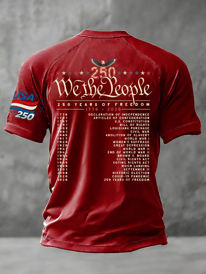 Men'S And Women'S Casual 250Th Anniversary Founding Celebration Raglan T-Shirt