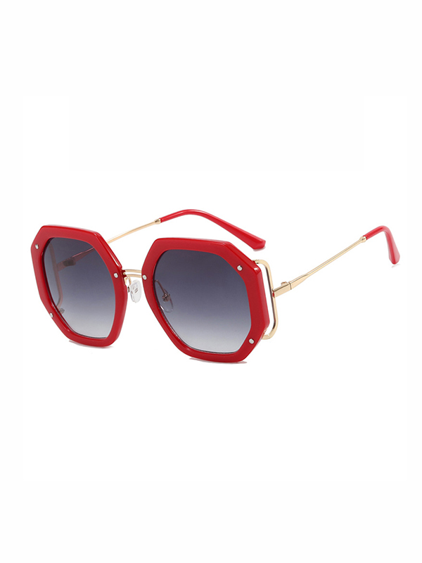 Geometric Sun-Protection Sunglasses Accessories