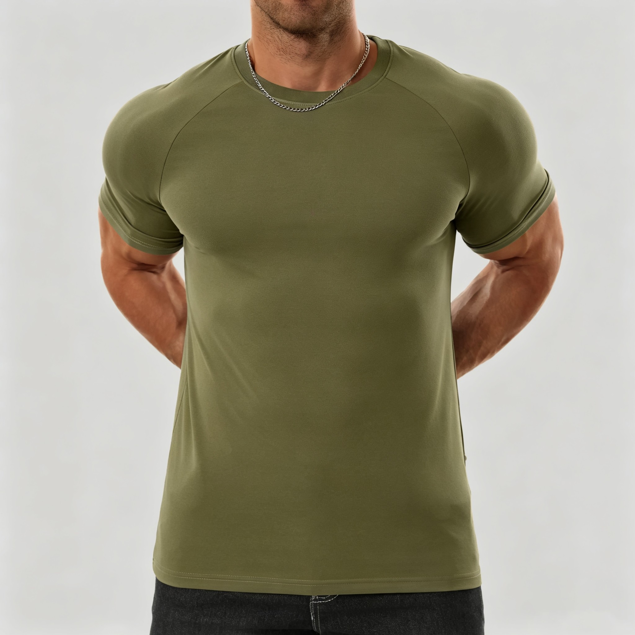 Men's Raglan Performance T-Shirt | Stretch Athletic Fit, Wrinkle-Resistant Everyday Tee