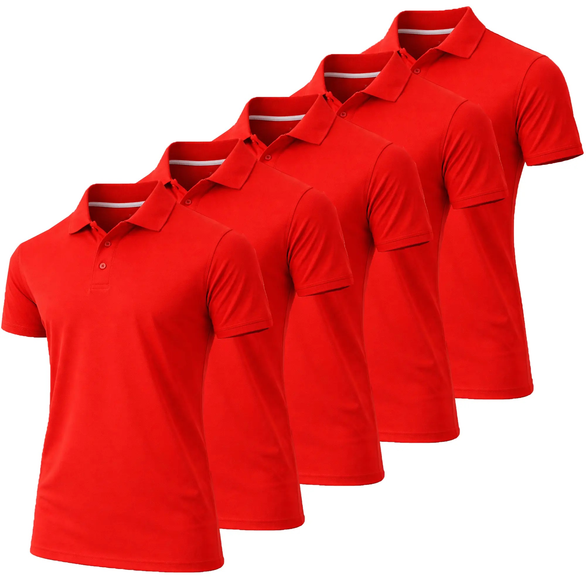 👕👕Men's Performance Polo Shirt with Ribbed Sleeves