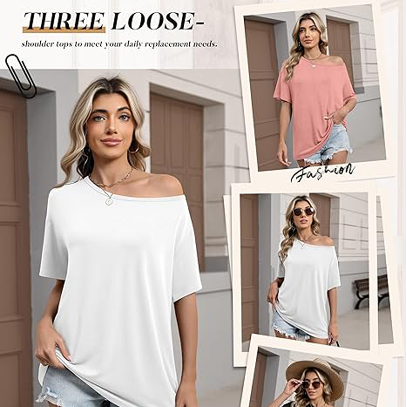 Casual basic short-sleeved T-shirt