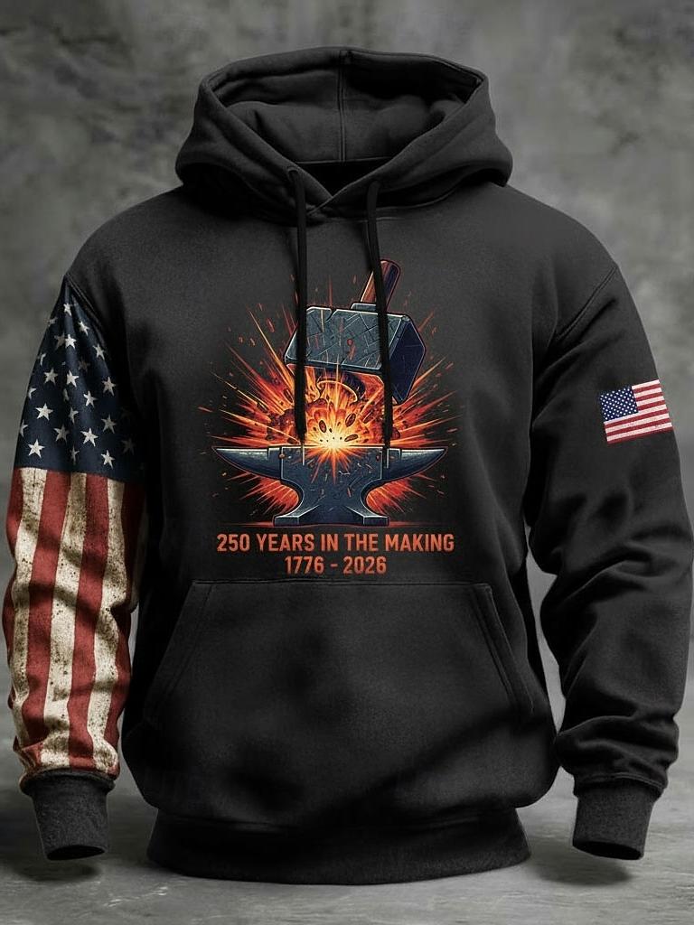 250Th Anniversary Forged Spirit Printed Sleeve Hoodie
