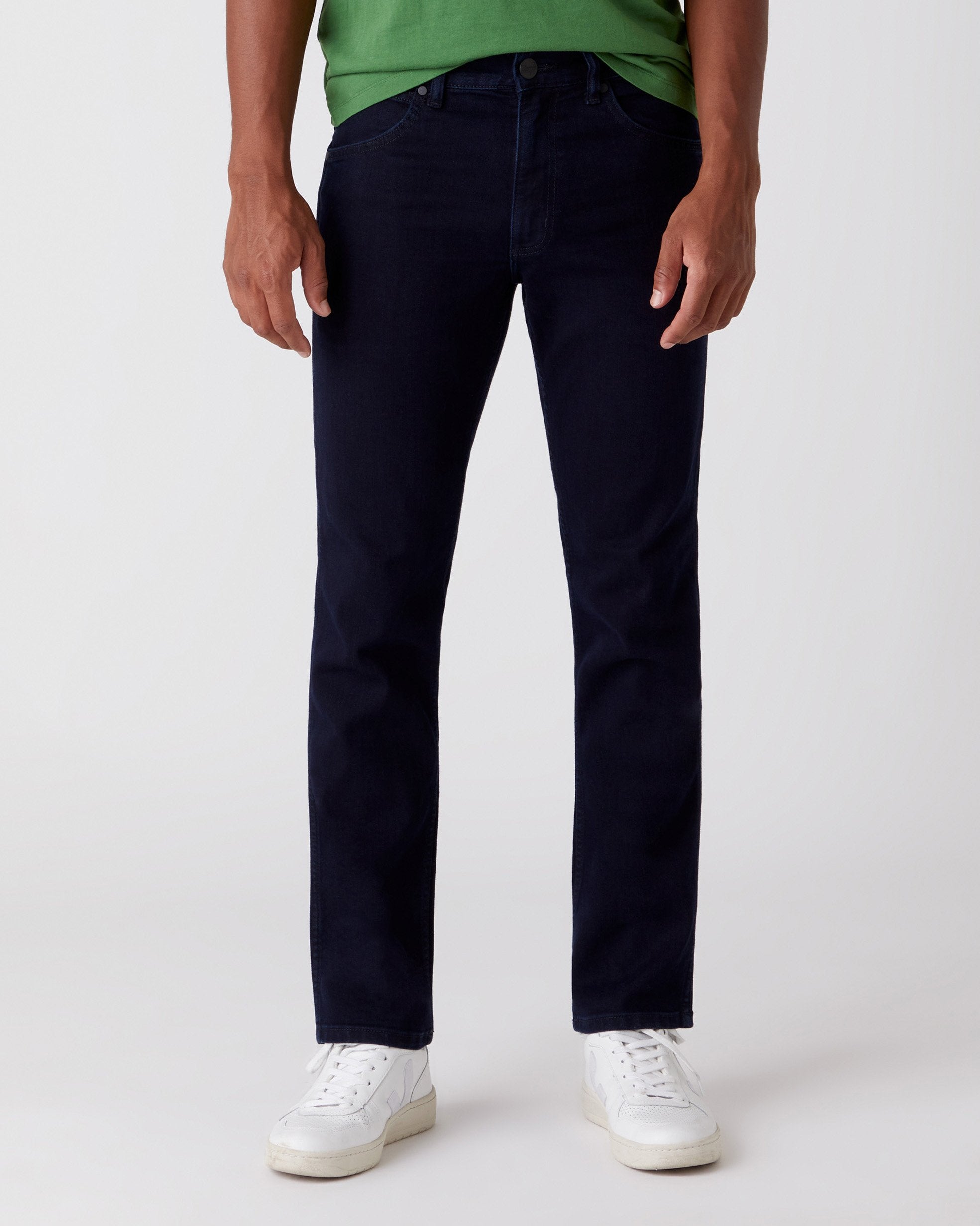 Greensboro Regular Fit Mens Jeans - Black Back (Blue)