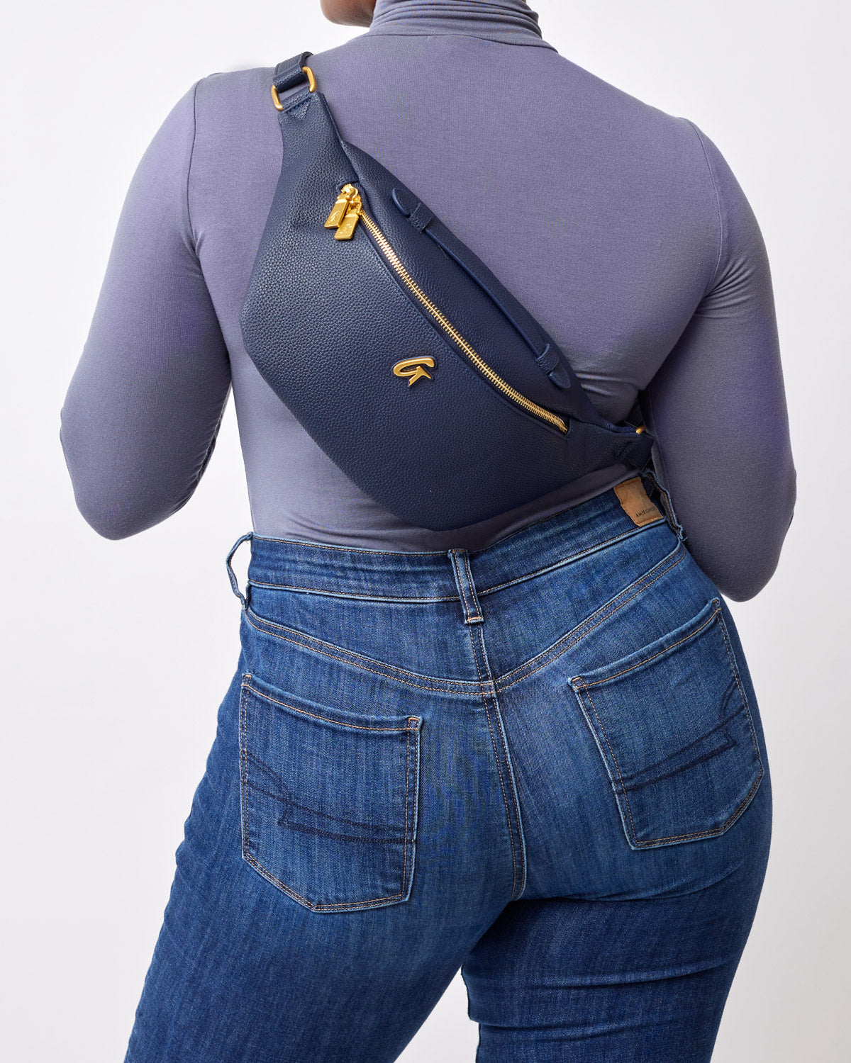 PEBBLE FANNY PACK - NAVY