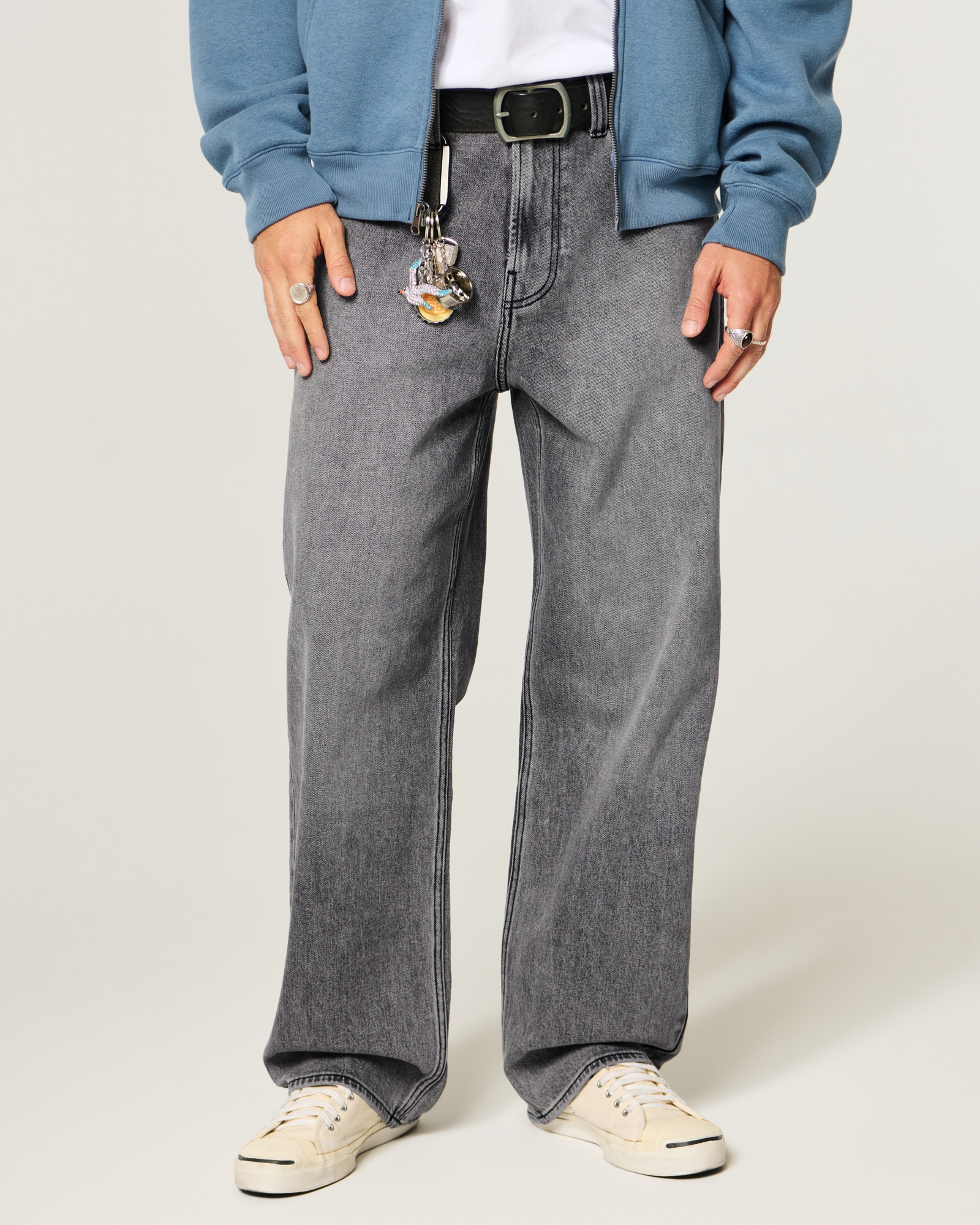 Grey Baggy Jeans