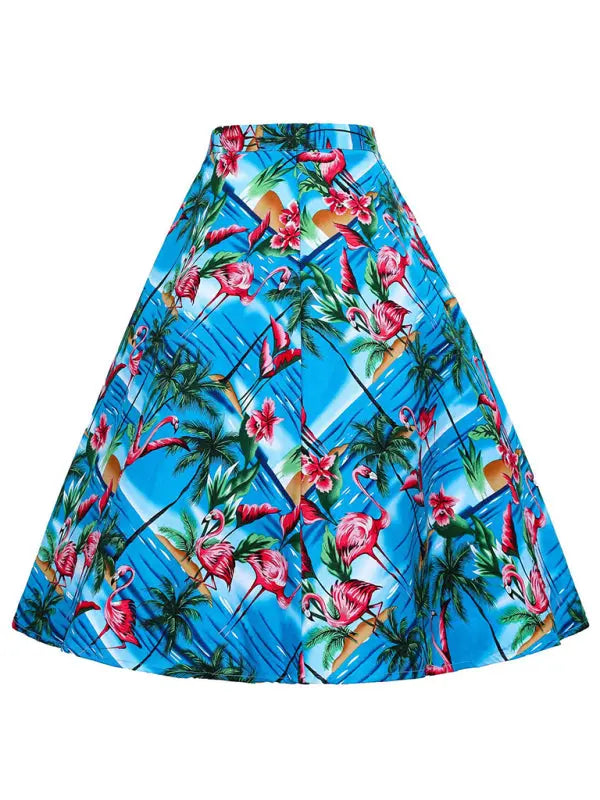 Pleated A-Line Mini Skirt