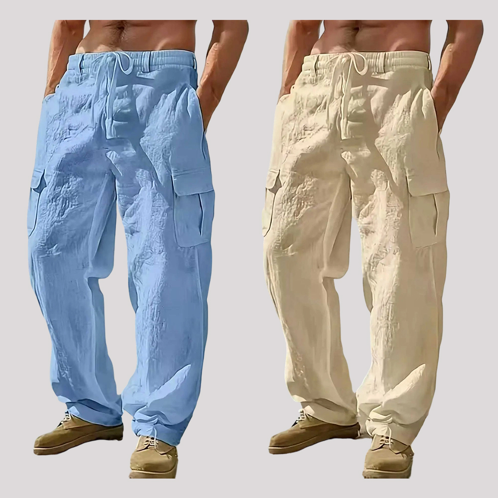 2026 Fashion Comfy Men's Linen Cargo Pants