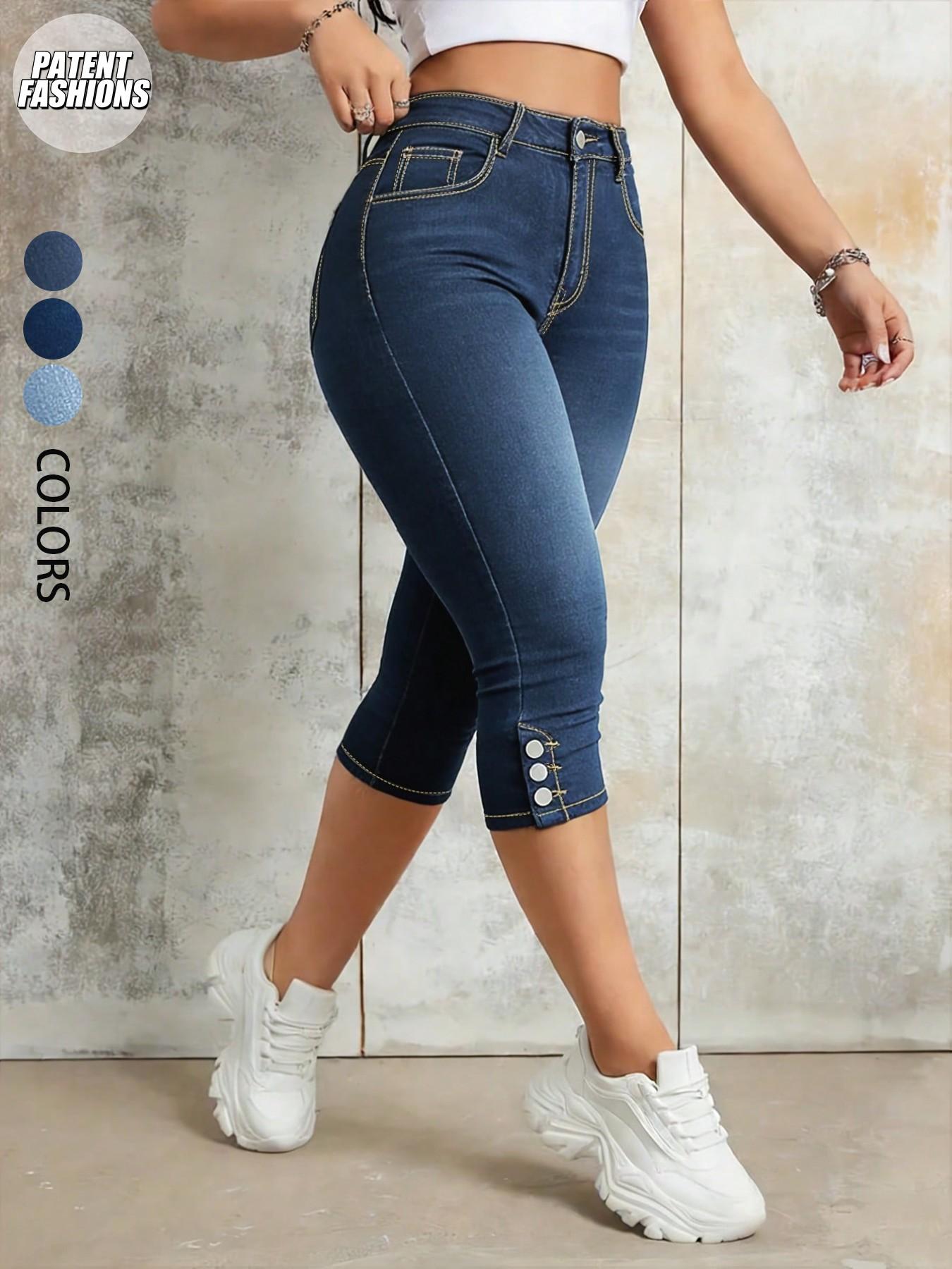 Women's Stretch Slim-Fit Cropped Jeans