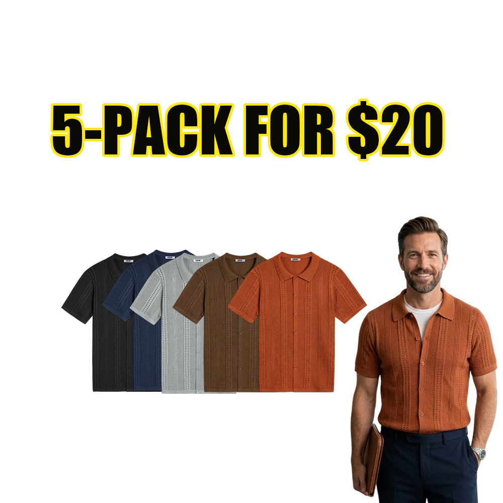 Men's Button Polo Shirt