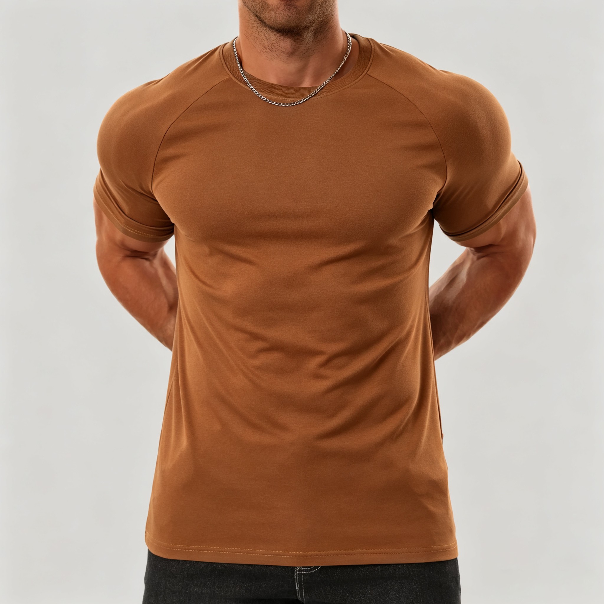 Men's Raglan Performance T-Shirt | Stretch Athletic Fit, Wrinkle-Resistant Everyday Tee