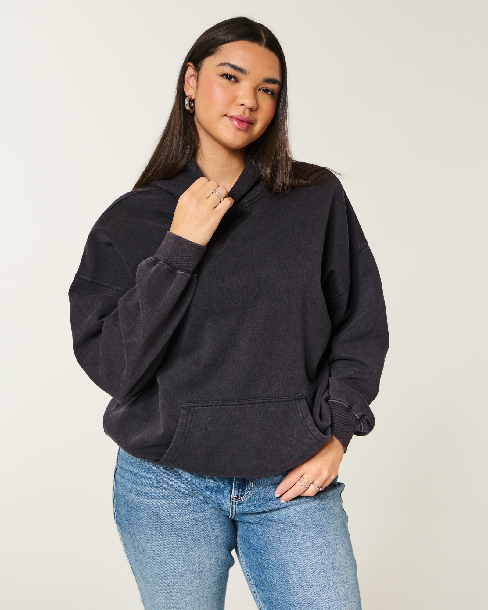 Hollister Feel Good Oversized Butterfly Graphic Hoodie