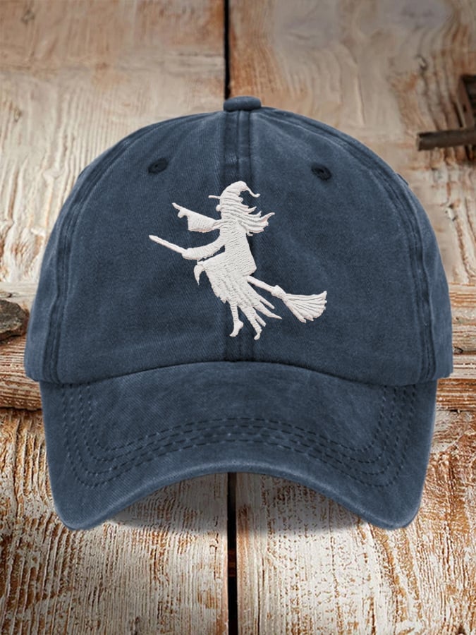 Halloween Witch Print Baseball Cap