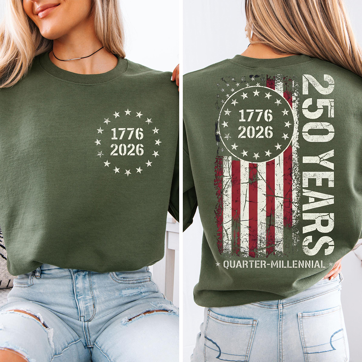 America 250th Anniversary Women's Casual Sweatshirt