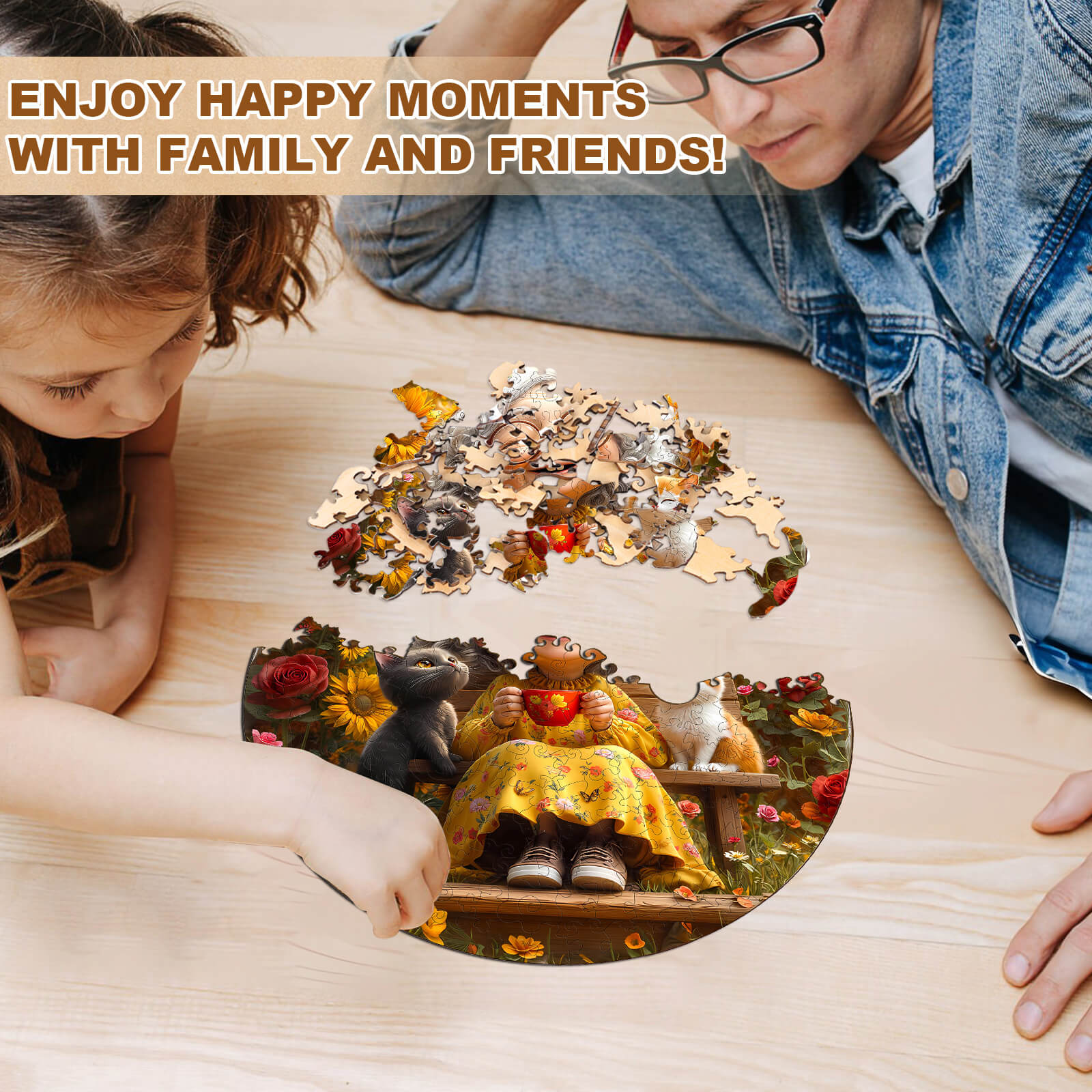 Sunny afternoon Wooden Jigsaw Puzzle