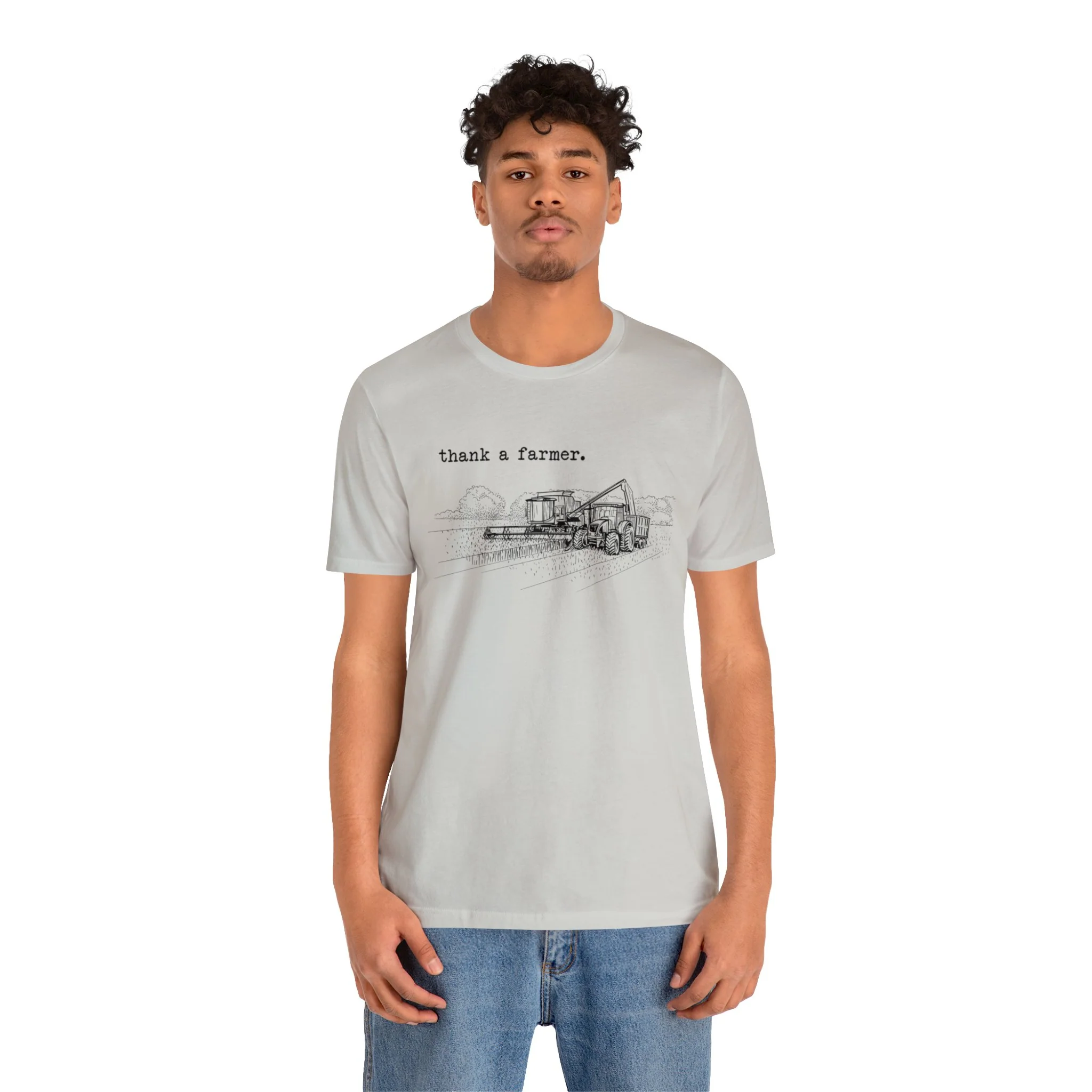 Thank a Farmer Unisex Jersey Short Sleeve Tee