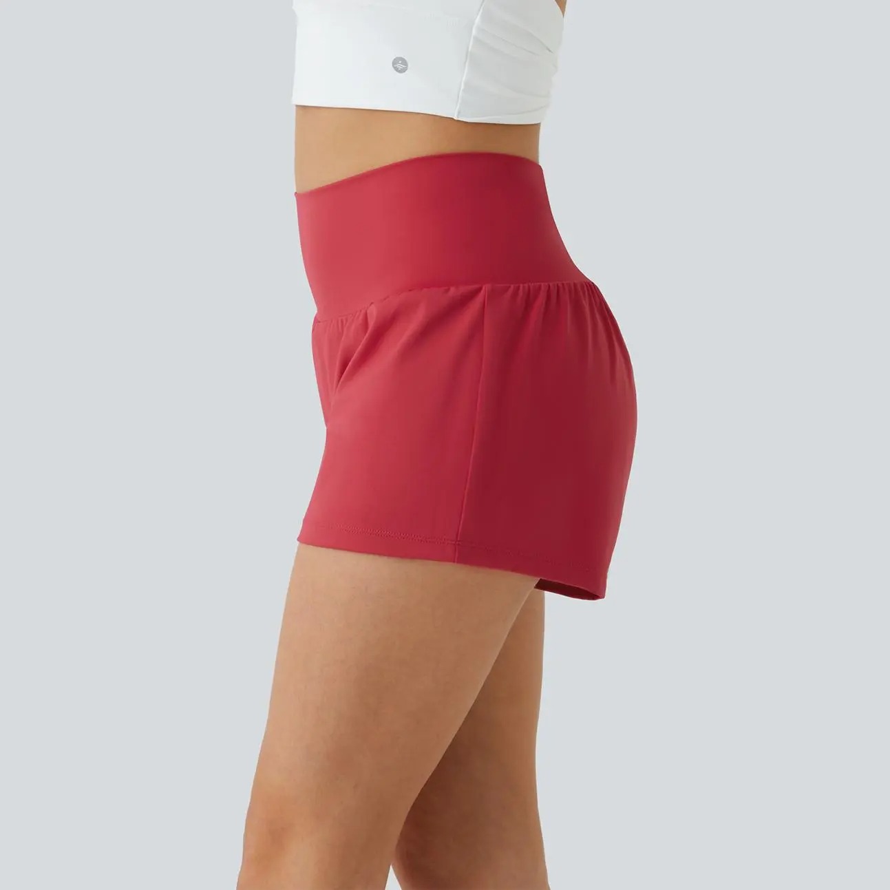 Women’s 2-in-1 Super High Waisted Yoga Shorts with Multi Pockets
