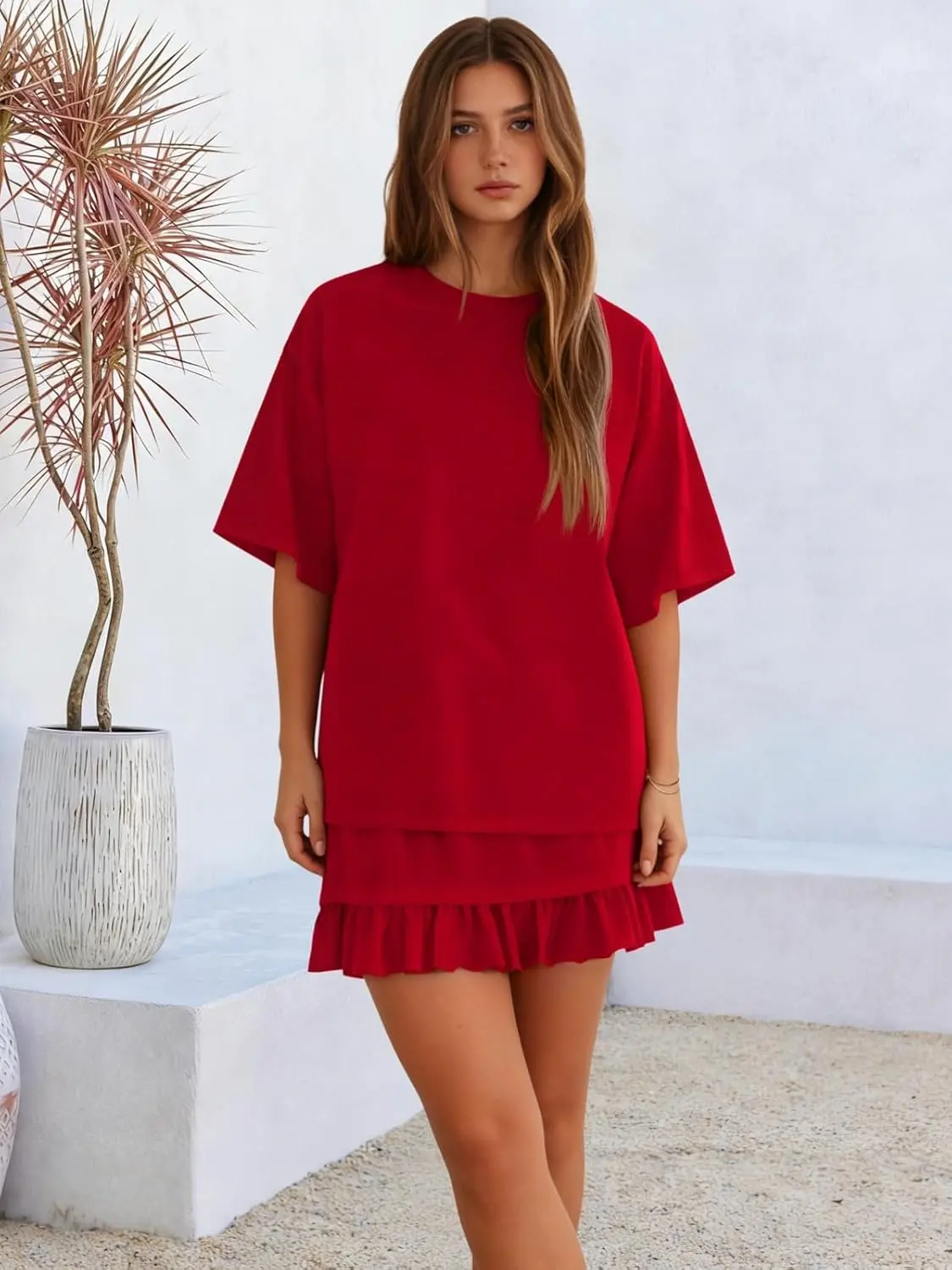 Women's 2-Piece Skirt Set for Summer Vacation