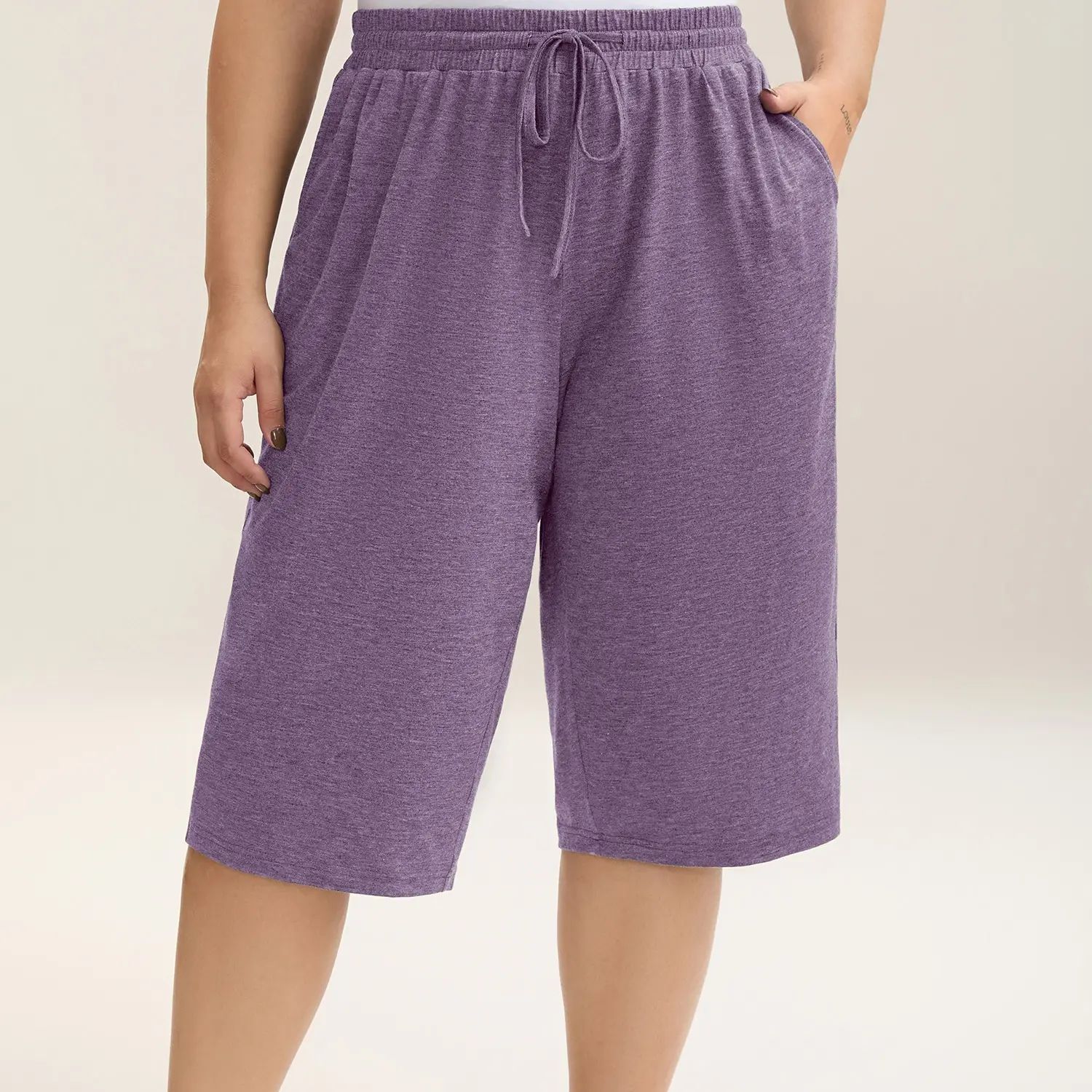 🔥LAST DAY SALE 90% OFF💕Wide-Leg Capri Lounge Baggy Pants