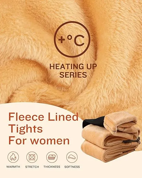2.6$ Each Women's Fleece Lined Tights - Fake Sheer Warm Pantyhose Thick Winter Leggings