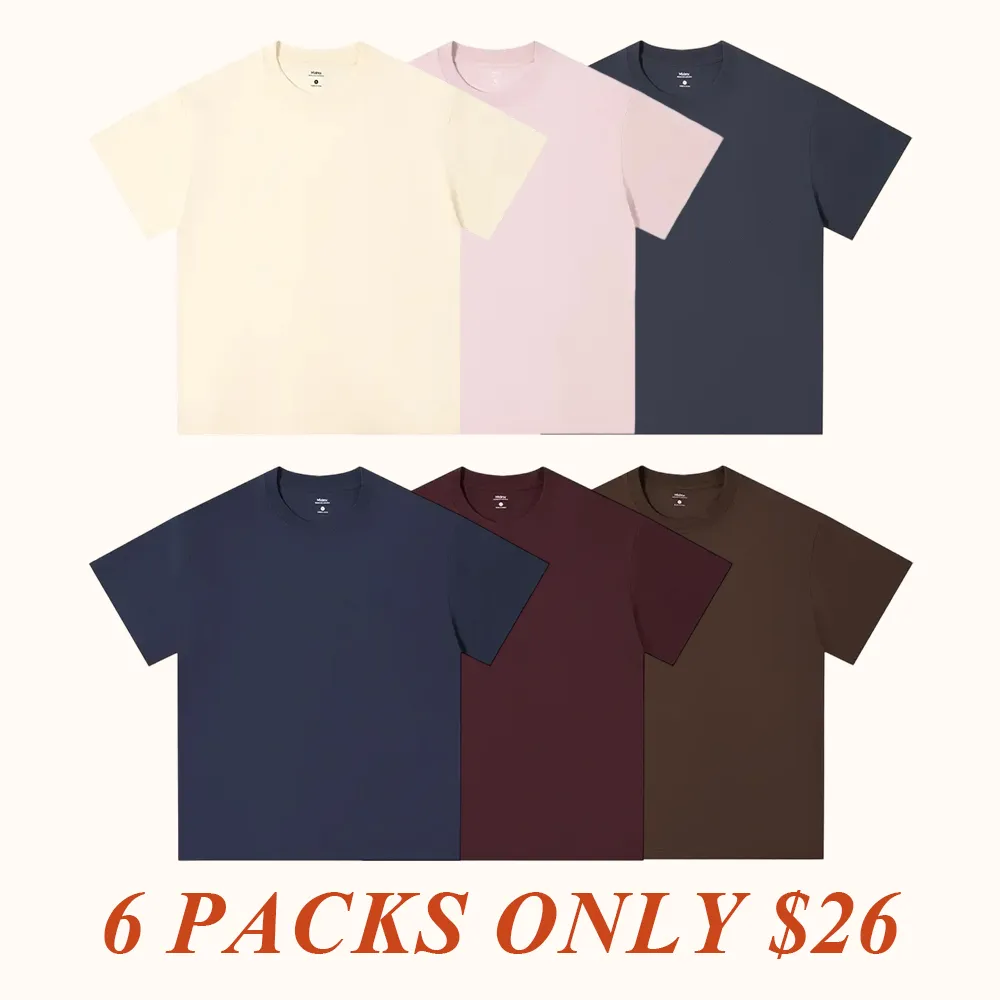 Heavyweight Tshirt 230G 100% Cotton Solid Color Unisex Loose Fit Fade Proof Versatile Everyday Wear