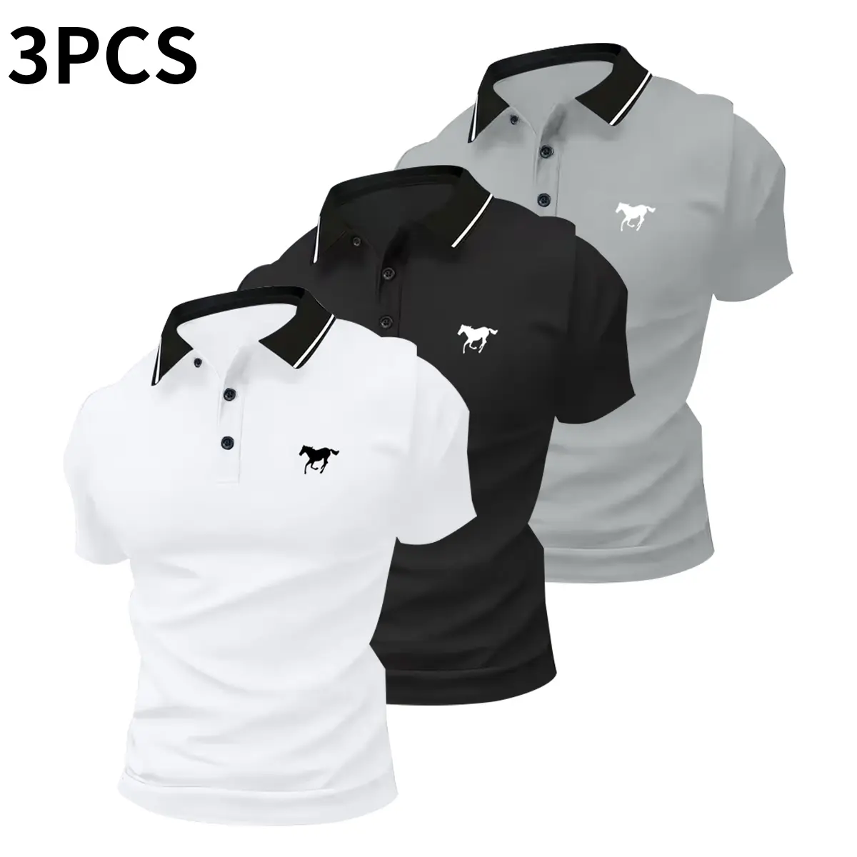 Men’s Casual Polo Shirt Set