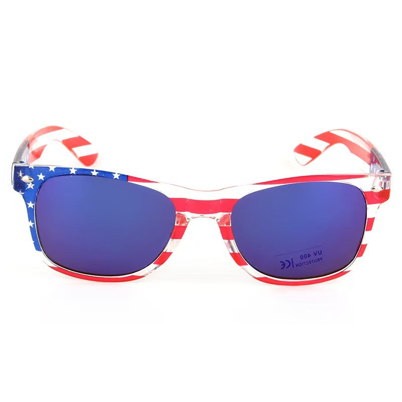 🕶️6 Pairs American Flag Sunglasses, 😎4th of July Decorations Frame Sunglasses for Women Men Teens