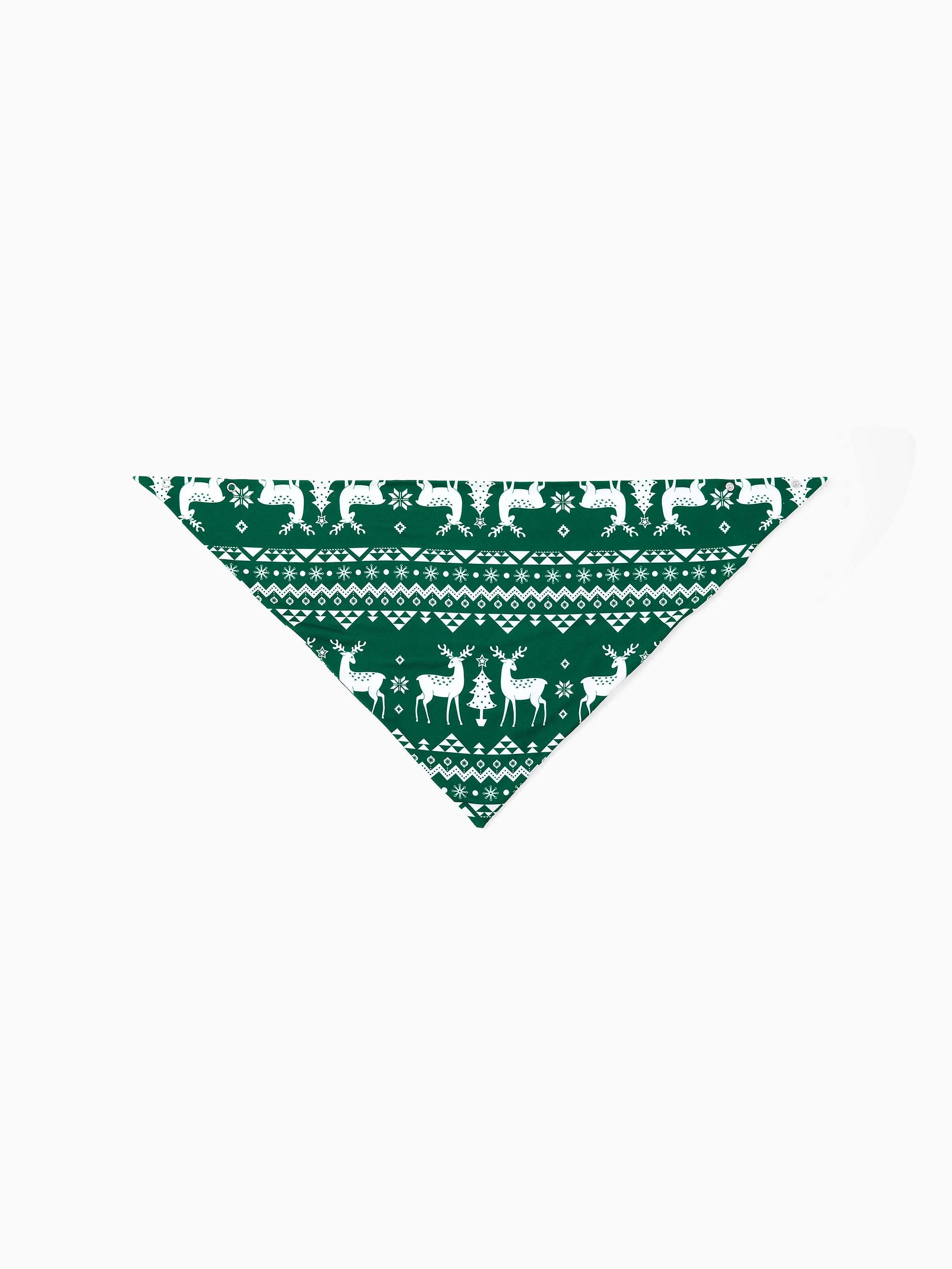 Christmas Family Matching Glow in the Dark Reindeer Tops Allover Pattern Pants Pajamas Sets with Christmas Socks blackishgreen