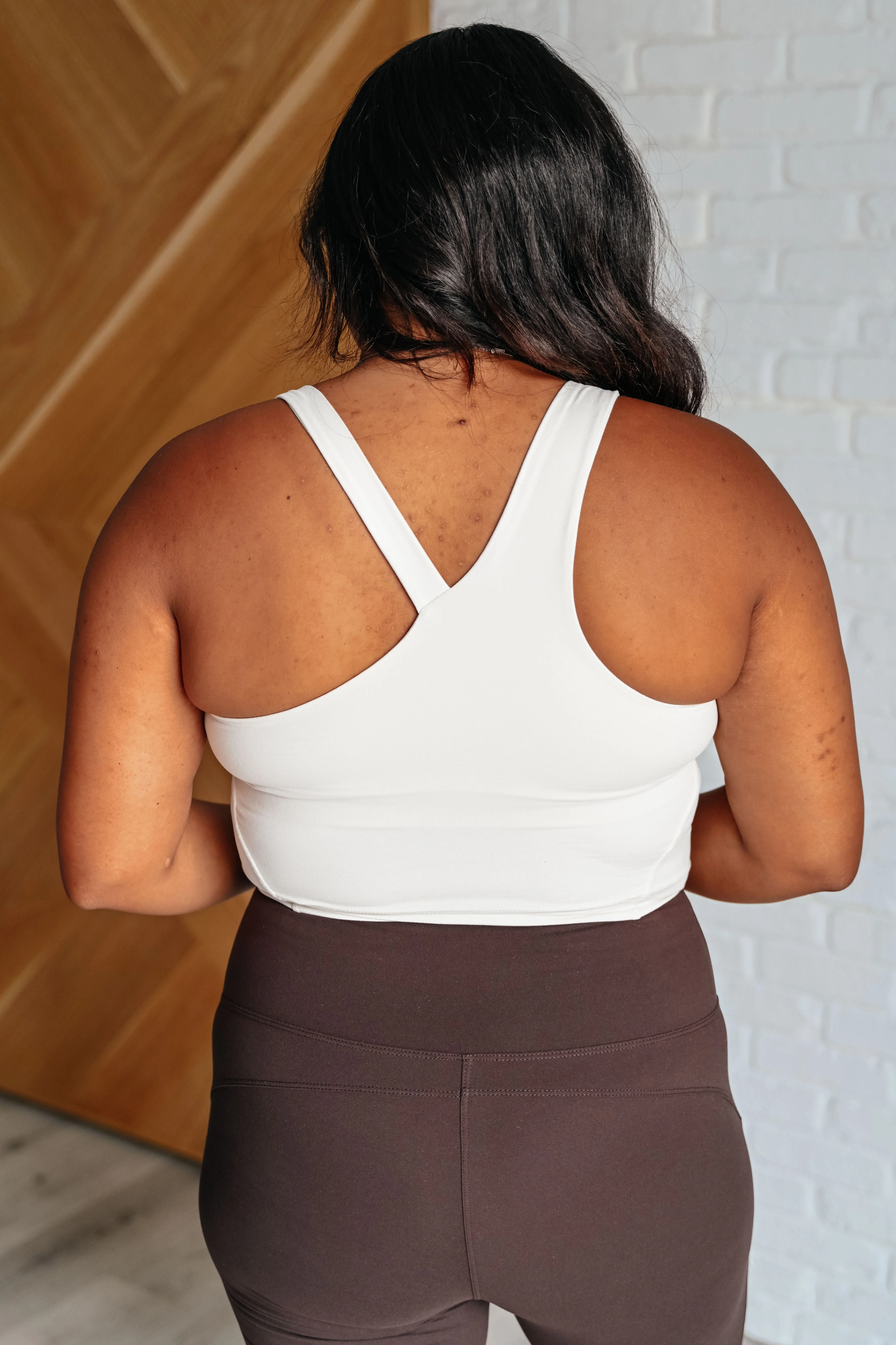 Asymmetrical Tank in White Pearl