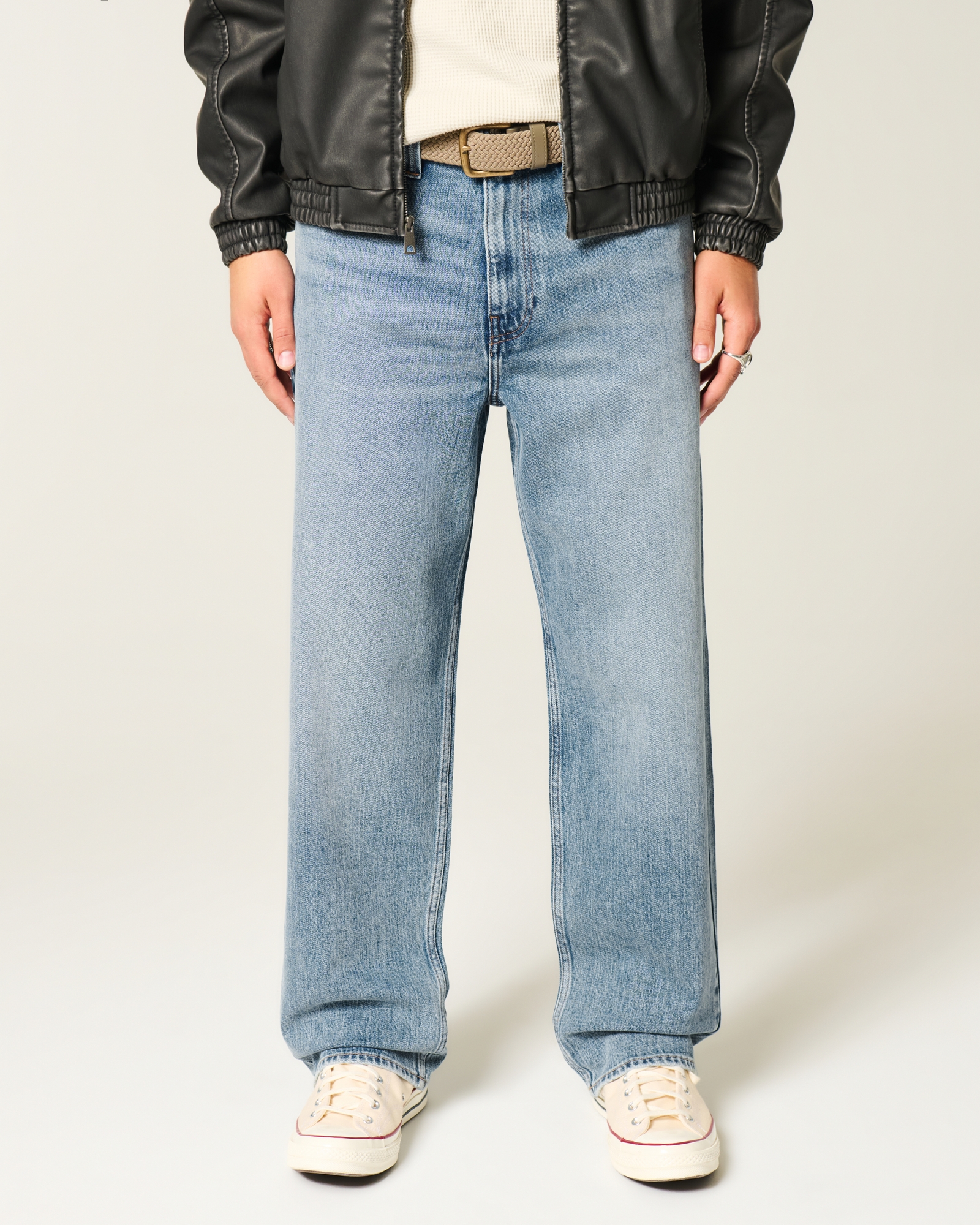 Light Wash Baggy Jeans