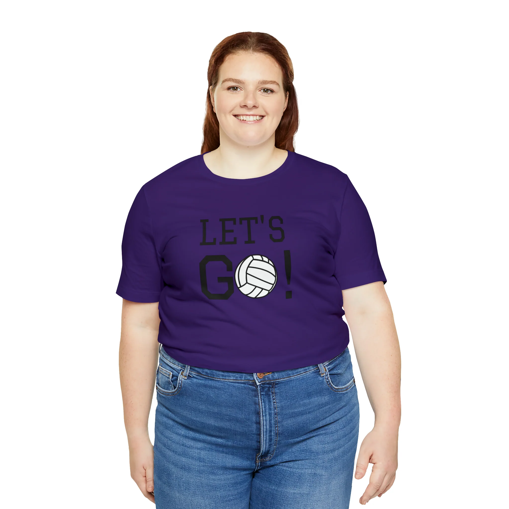 Let's Go! Volleyball Unisex Jersey Short Sleeve Tee
