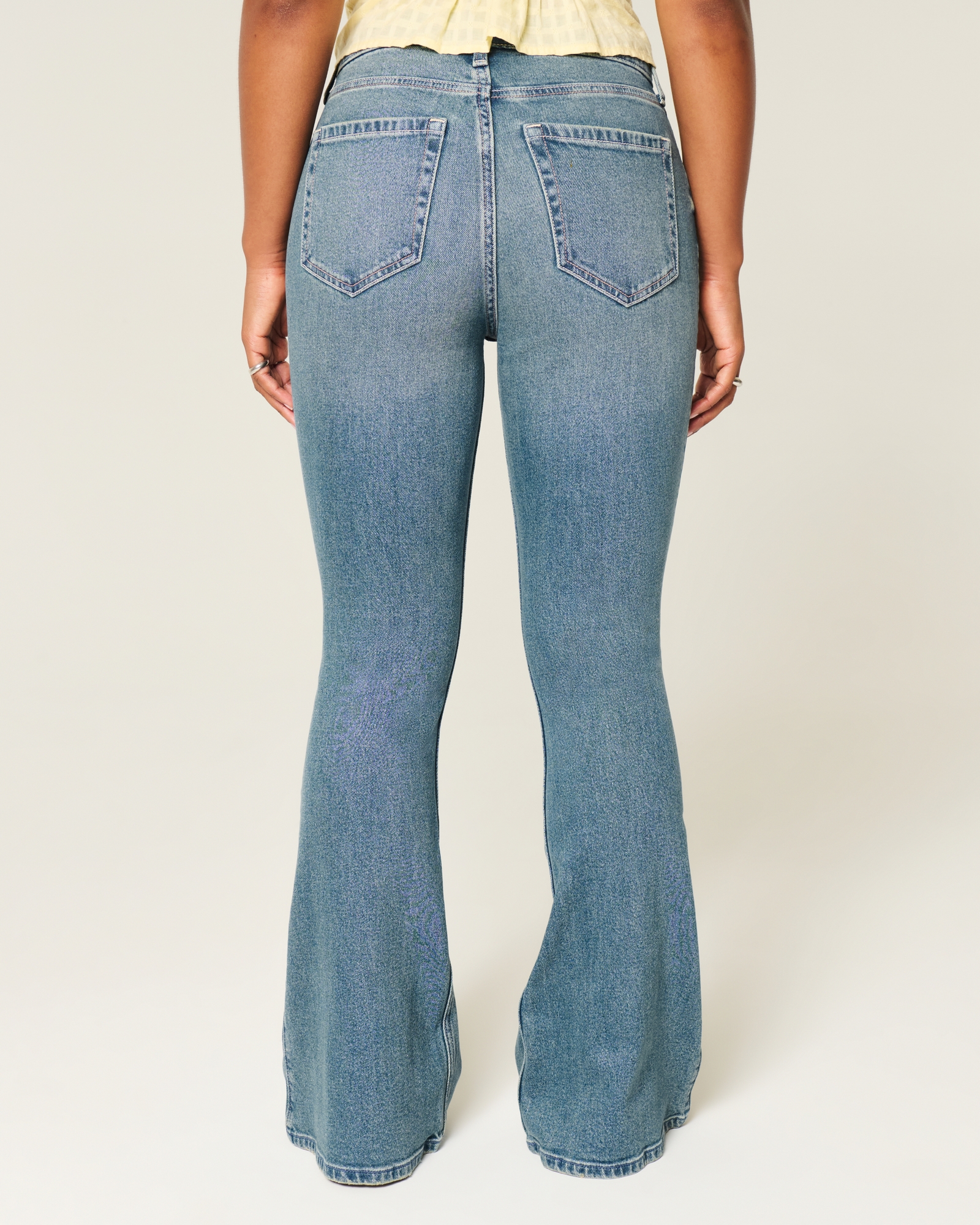 Curvy High-Rise Dark Wash Flare Jeans