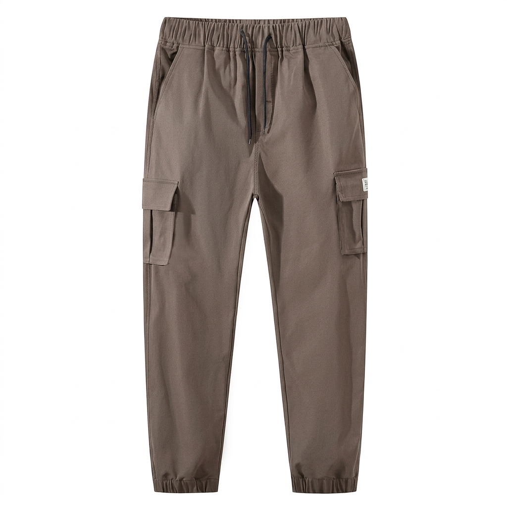 Men's 5-Pack Multi-Pocket Cargo Jogger Pants – Slim Fit, Tapered Leg, Casual Streetwear