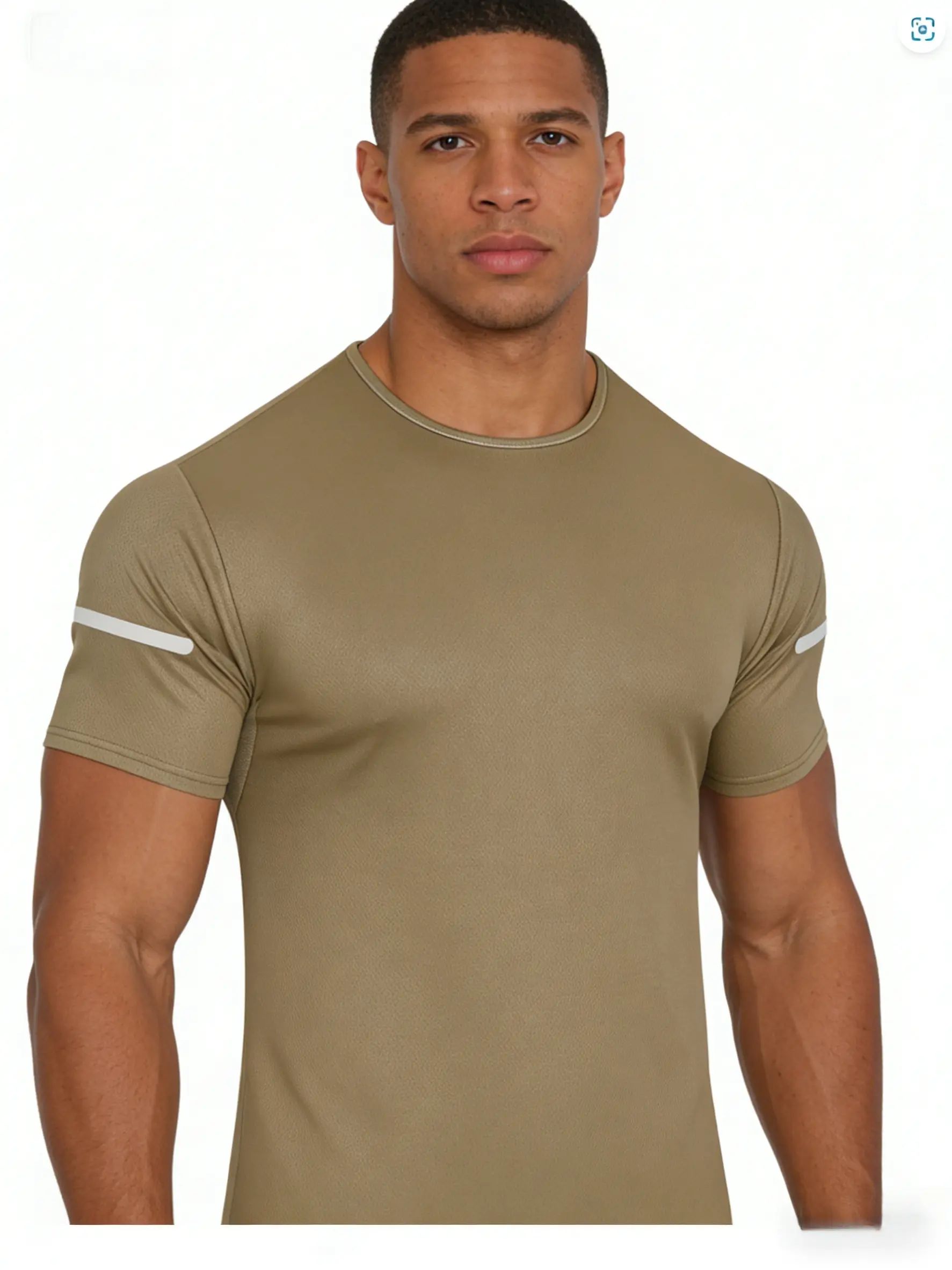 7-pack men's printed reflective striped sports T-shirts, quick-drying and breathable