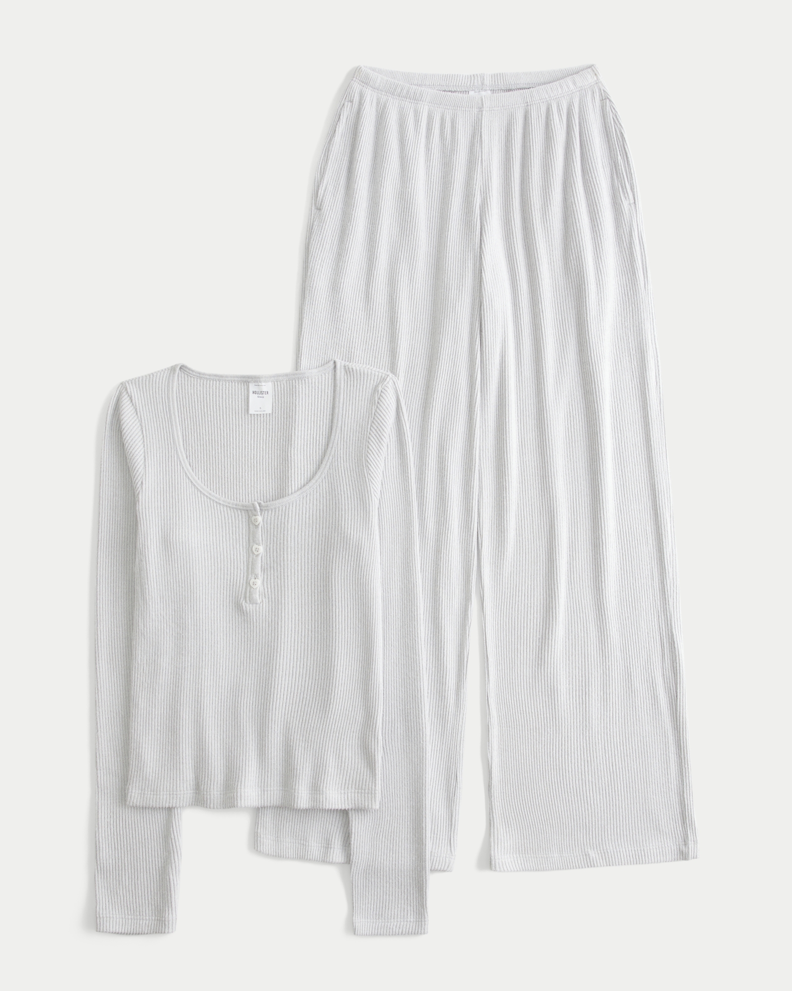 Always Cozy Henley & Wide-Leg Pants Set