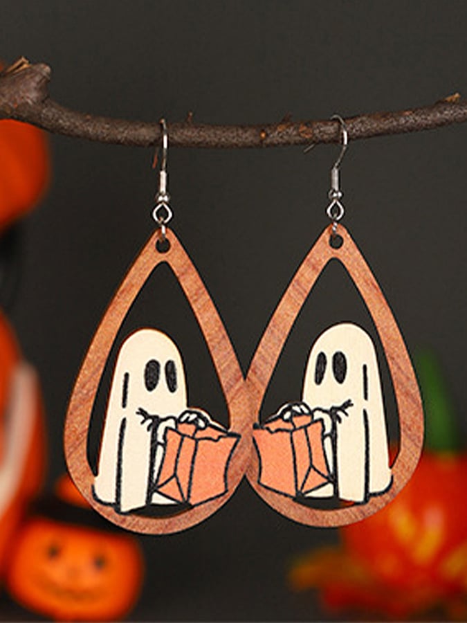 Women's Halloween Ghost Earrings