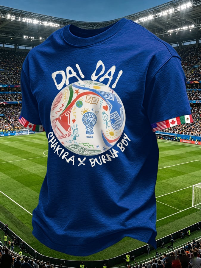 Men's Retro Dai Dai Print T-Shirt