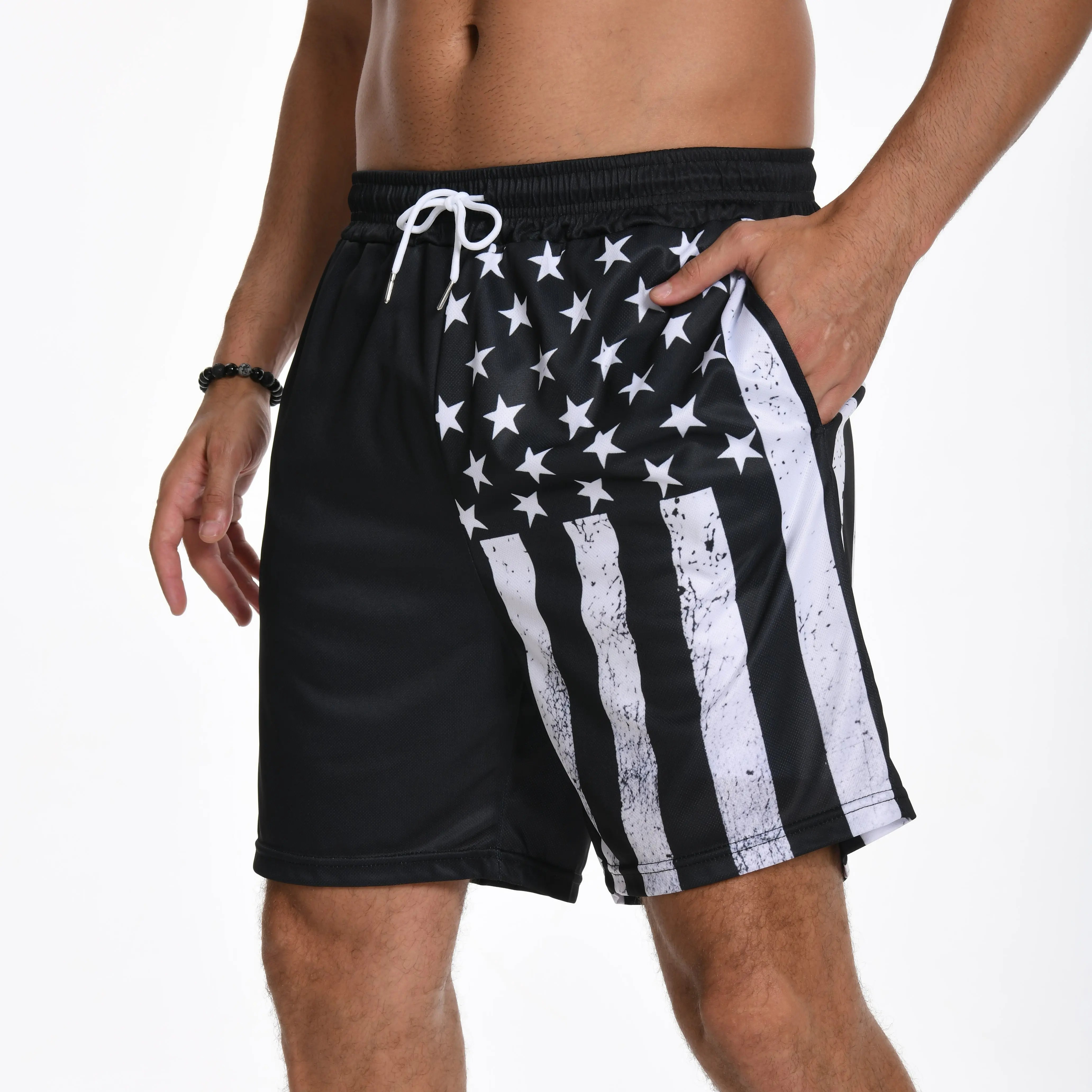 Men's 2-in-1 Swim Trunks – Compression Liner, No-Chafing Boardshorts with Pockets