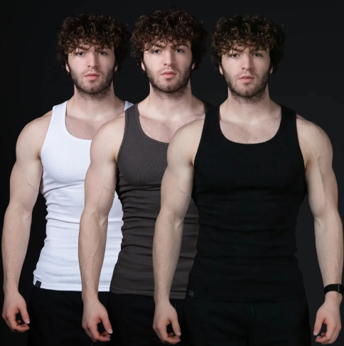 Men's Sleeveless Stretch Tank Top- TRUE TO SIZE