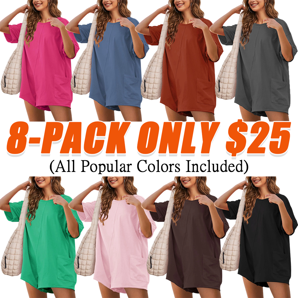 Women's Oversized Casual Athletic Romper