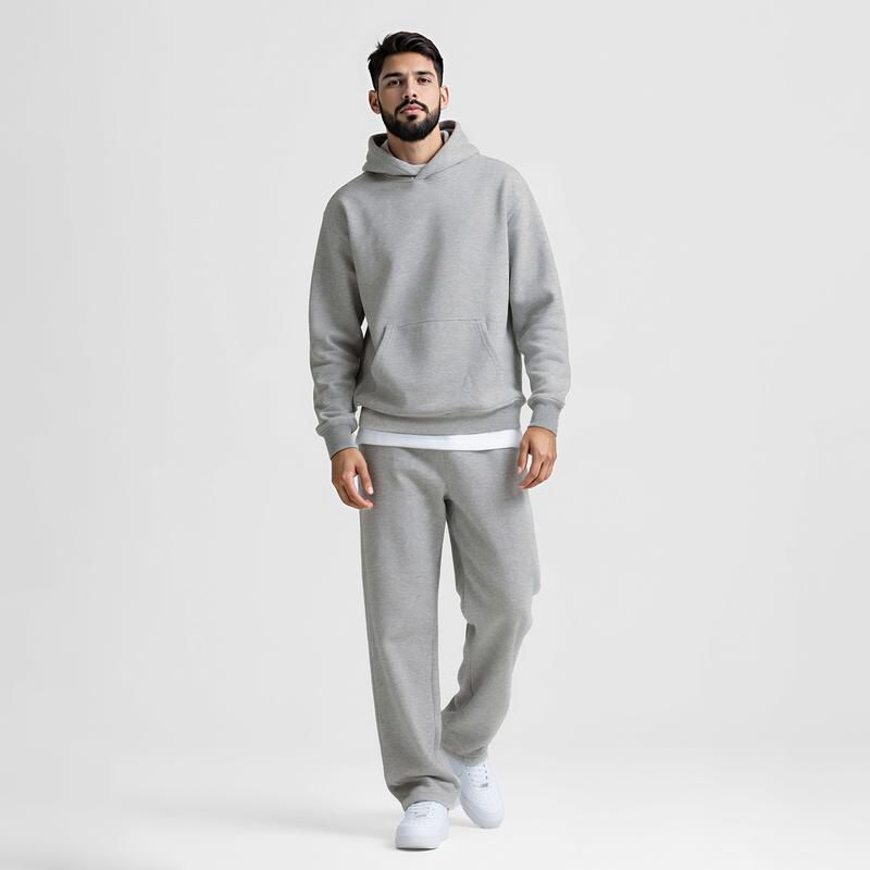 Matching Hoodie Set for Men Winter, 2 Piece Tracksuit, Oversized Hoodie & Sweatpants