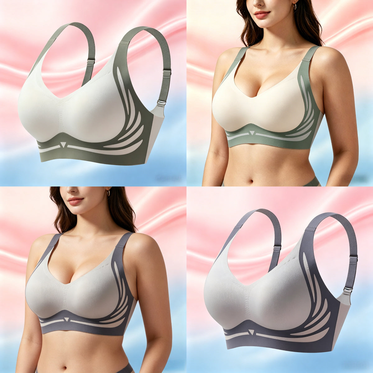 Lifting Anti-Sagging Wire-Free Push-up Bra