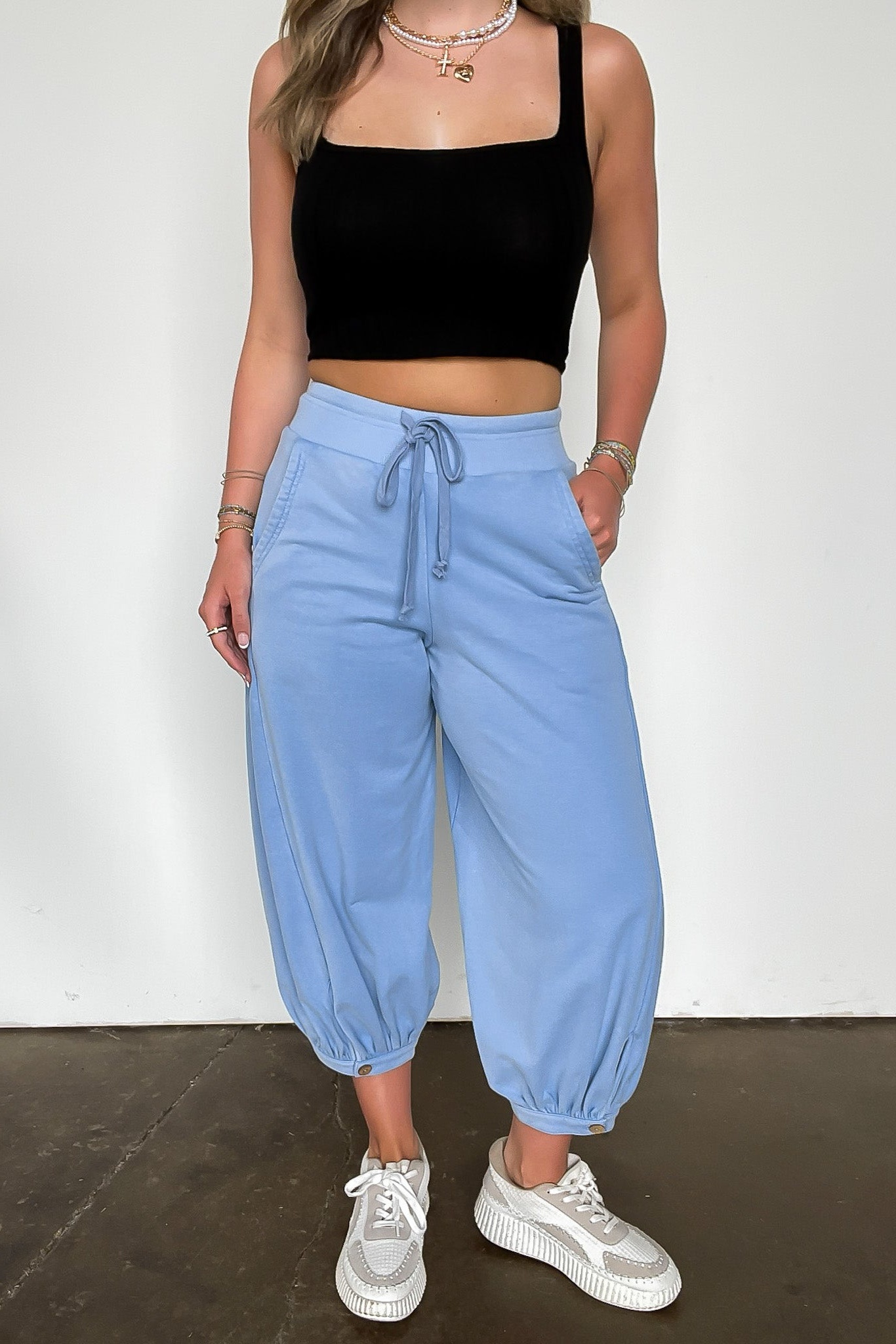 Acid Wash Bubble Pants