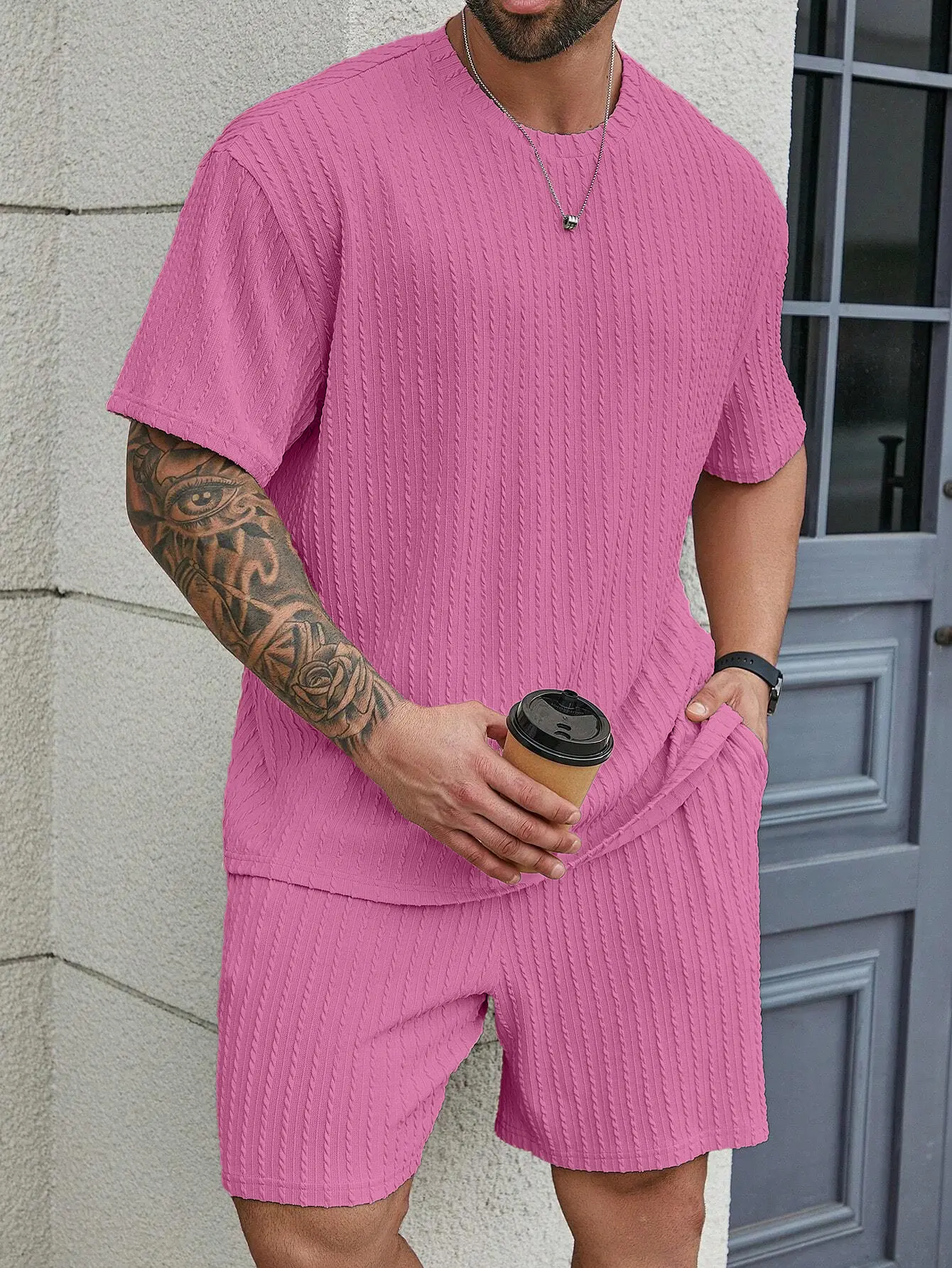 🌴 Men's Relaxed 2-Piece Casual Lounge Set