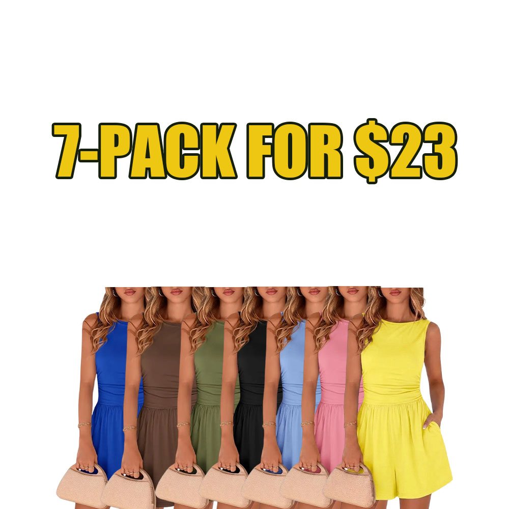 Sleeveless Wide Leg Summer Romper