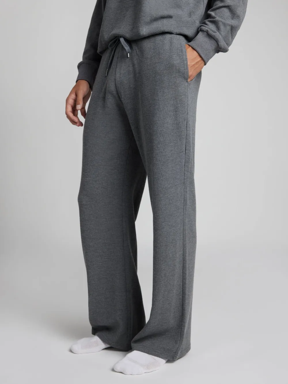 Waffle Lounge Long Sleeve Lounge Set