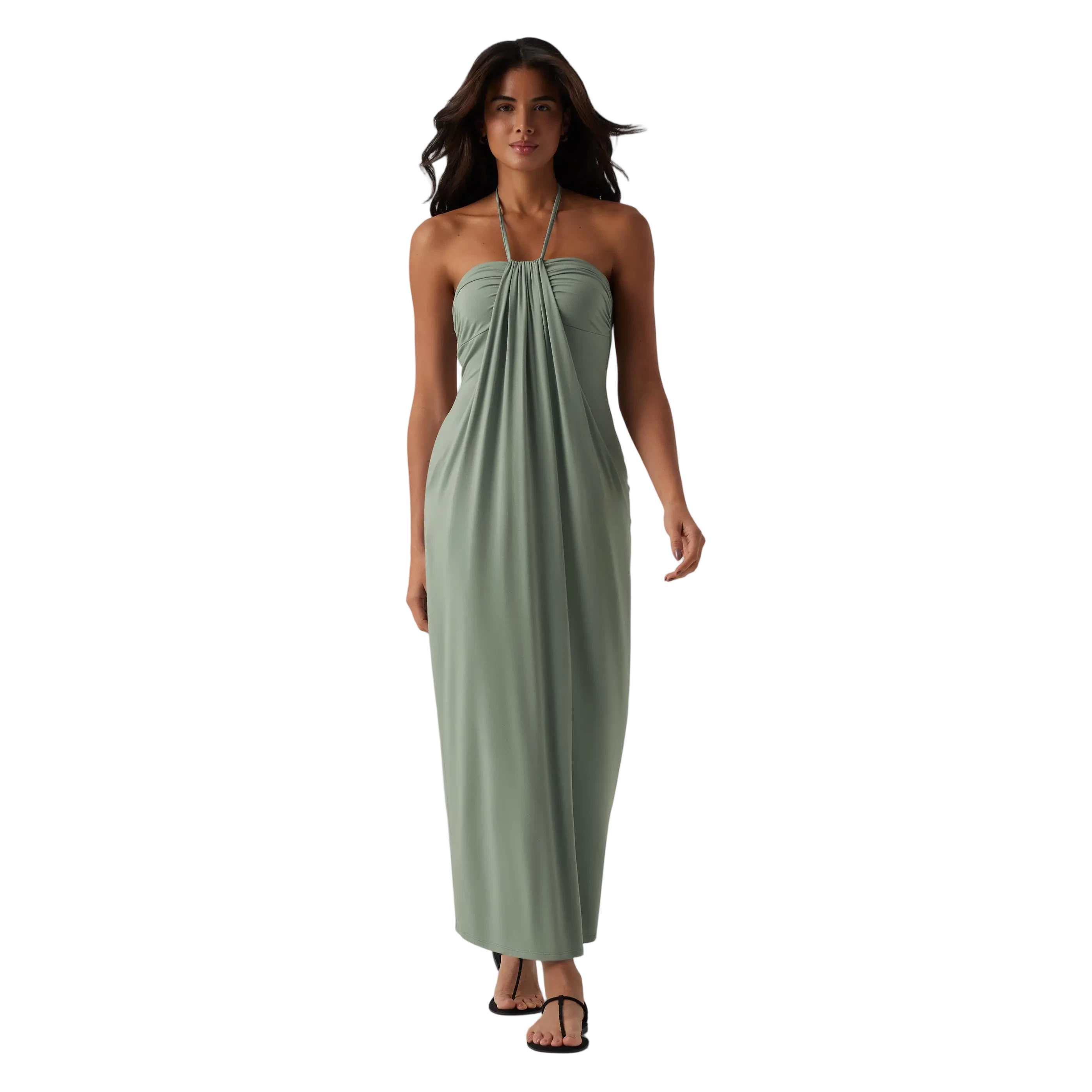 Elegant Halter Neck Maxi Dress – Effortless Style for Summer & Beyond