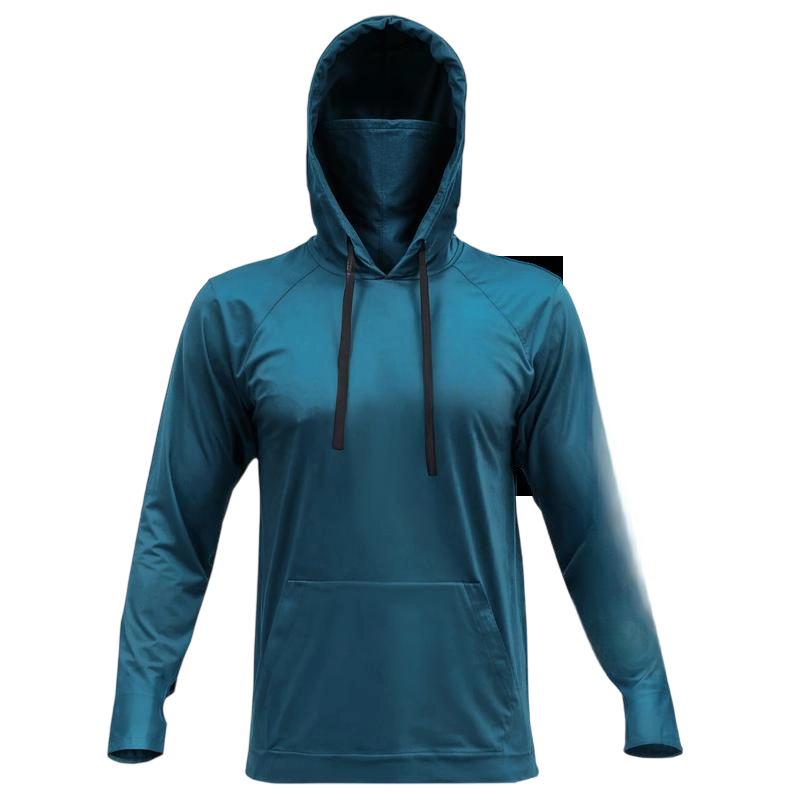 Hooded UPF 50 Long Sleeve with Gaiter - Lightweight, Breathable, Moisture-Wicking